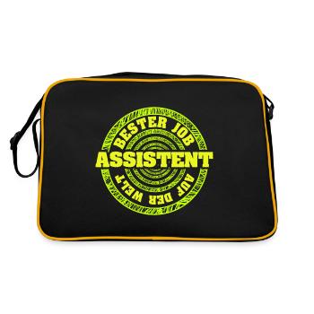 Assistant - Retro Bag - black/gold - Back