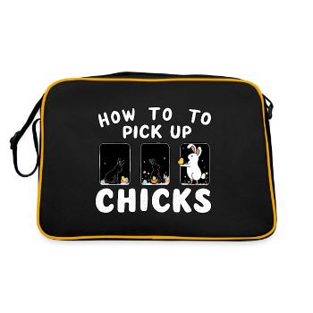 Comment ramasser les poussins - Sac Retro - noir/or - Dos