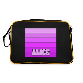 Cadeau pour Alice - Sac Retro - noir/or - Dos