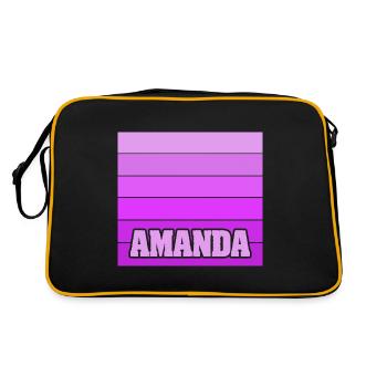 Cadeau pour Aman - Sac Retro - noir/or - Dos