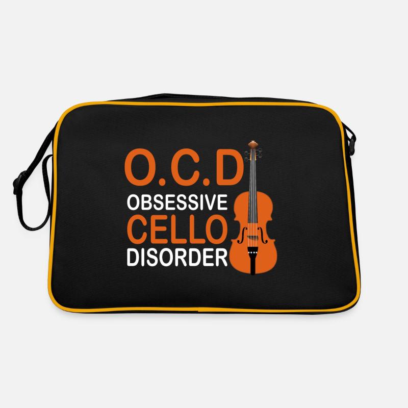 OCD Obsessive Cello Disorder Retro Tasche