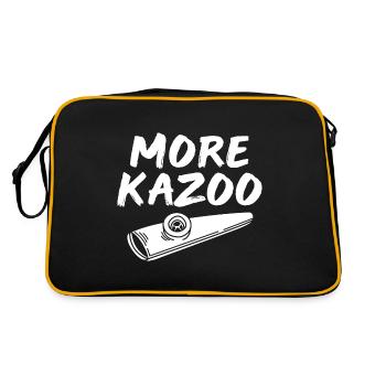 Instrument de kazoo musique à vent - Sac Retro - noir/or - Dos
