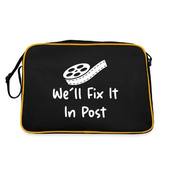We’ll Fix It In Post - Sac Retro - noir/or - Dos