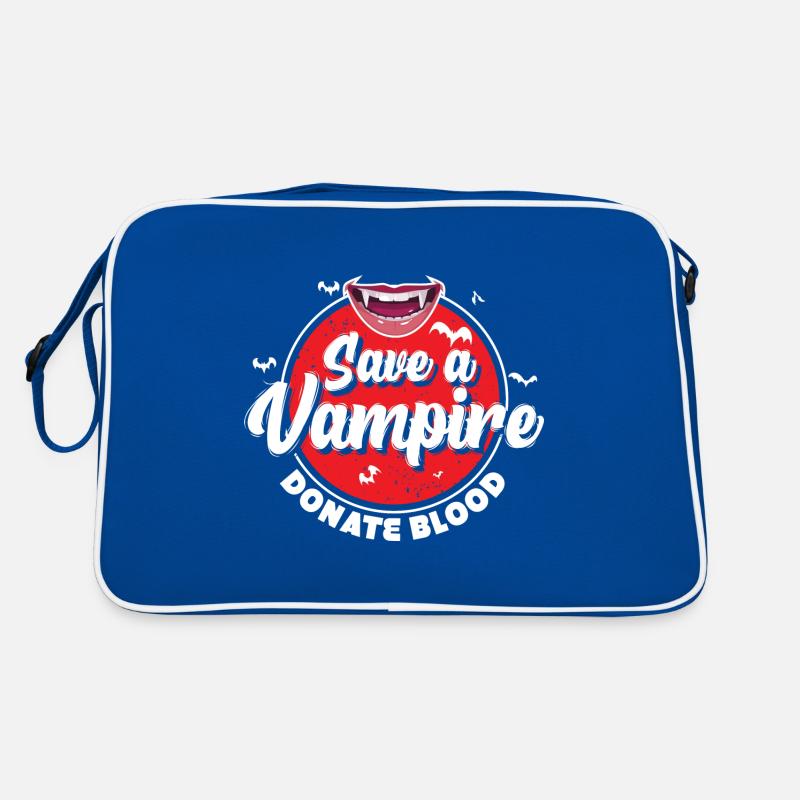 Protect Vampires Donate Blood Retro Bag