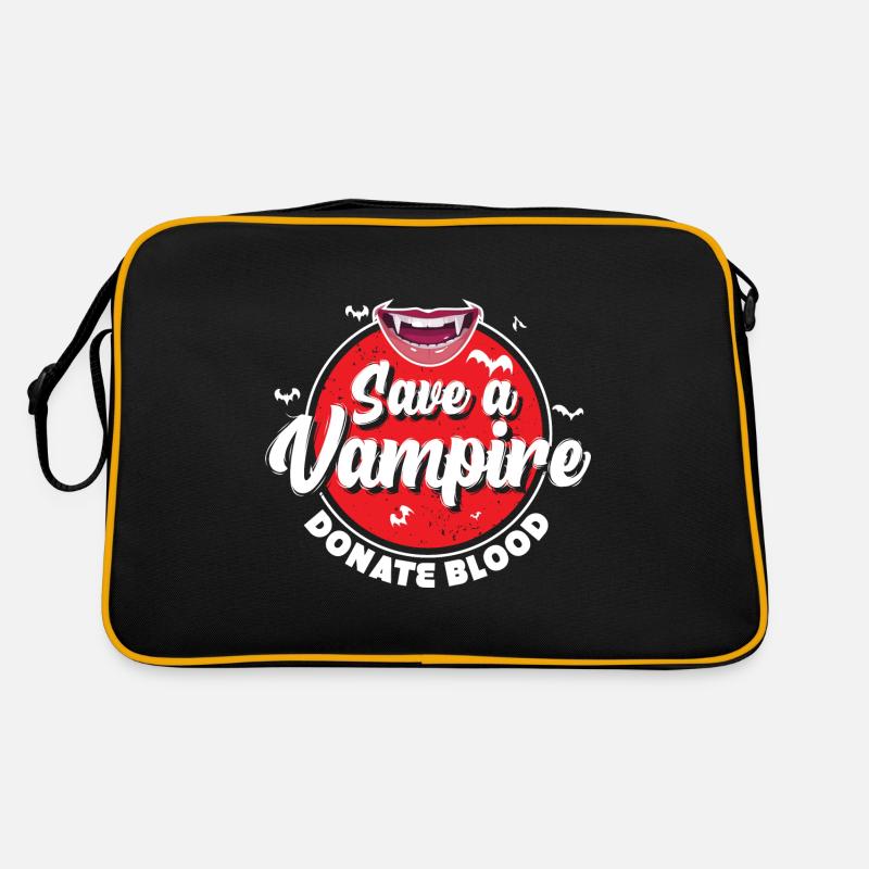 Protect Vampires Donate Blood Retro Bag