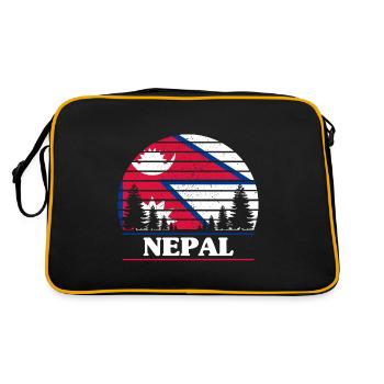 Nepal - Retro Bag - black/gold - Back