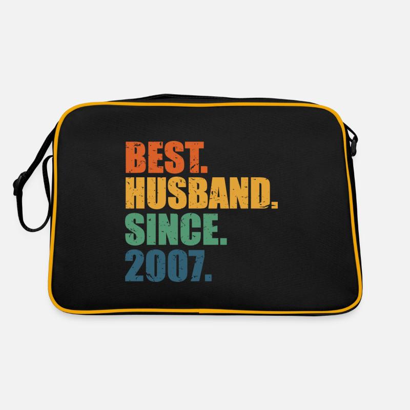 Bester Ehemann seit 2007, Geschenk zum 16-jährigen Jubiläum Retro Tasche