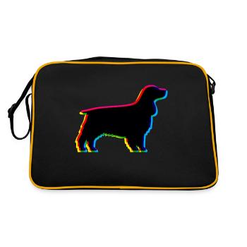 CMJN Deutsch Cocker Épagneul - Sac Retro - noir/or - Dos