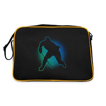 Joueurs de hockey sur glace Hockey sur glace Hockey sur glace Hockey sur glace - Sac Retro - noir/or - Dos