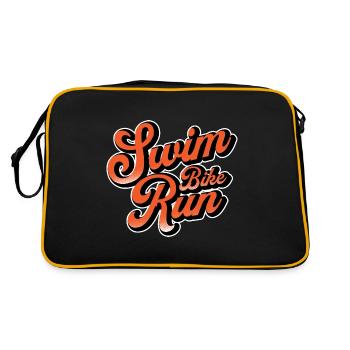 Swim Bike Run. Amateurs de sport. Poison - Sac Retro - noir/or - Dos