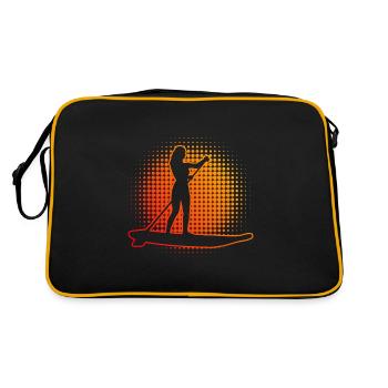 Standup Paddleboard Standup Paddle Men - Retro Bag - black/gold - Back