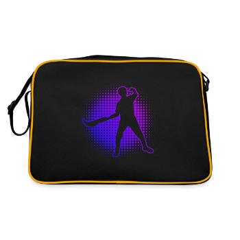 Jai Alai Pelote Hommes Basque Pelote Femmes - Sac Retro - noir/or - Dos