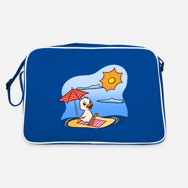 Duck Sunbathing Retro Bag