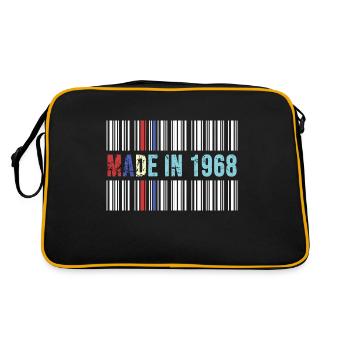 1968 anniversaire 54 ans 54e anniversaire rétro code-barres - Sac Retro - noir/or - Dos