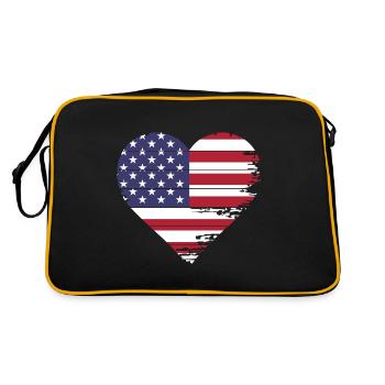 4 juillet États-Unis - Sac Retro - noir/or - Dos