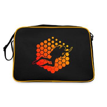 Women Men Free Dive Diving Diving Scuba Diving - Retro Bag - black/gold - Back