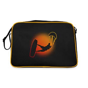 Kiting Kitesurfing Kitesurfing Kitesurf Kite - Sac Retro - noir/or - Dos