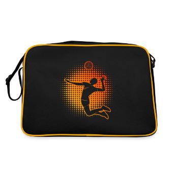 Beach Volley Women's Volleyball Player Beach Volleyba - Retro Bag - black/gold - Back