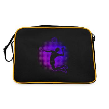 Volley Men's Beach Volley Volleyball Player - Retro Bag - black/gold - Back