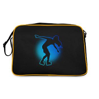 Rollerskate Femmes Roller Skating Roller Patins à roulettes - Sac Retro - noir/or - Dos