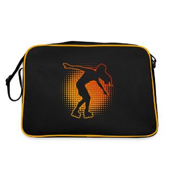 Roller Skating Roller Patins à roulettes - Sac Retro - noir/or - Dos