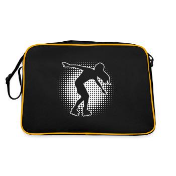 Roller Skate Rollerskaten Femmes Rollerskate Homme - Sac Retro - noir/or - Dos