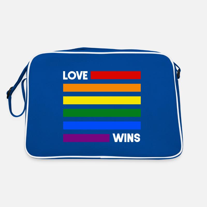 LGBT Regenbogen Gay Pride Homo Lesbisch Schwul Retro Tasche