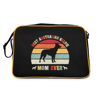 Meilleure maman australienne Kelpie jamais amateurs de chiens vintage - Sac Retro - noir/or - Dos