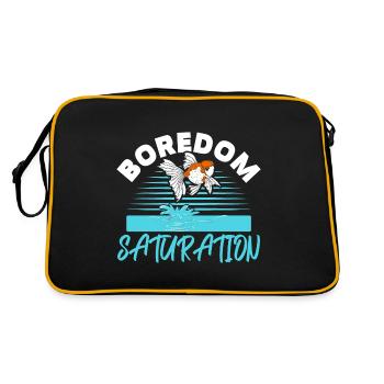 ennui satiété Verseau Poisson garder Goldf - Sac Retro - noir/or - Dos