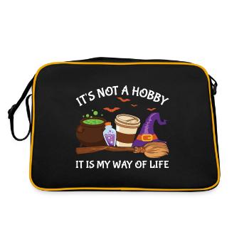 Citrouille squelette d’Halloween - Sac Retro - noir/or - Dos