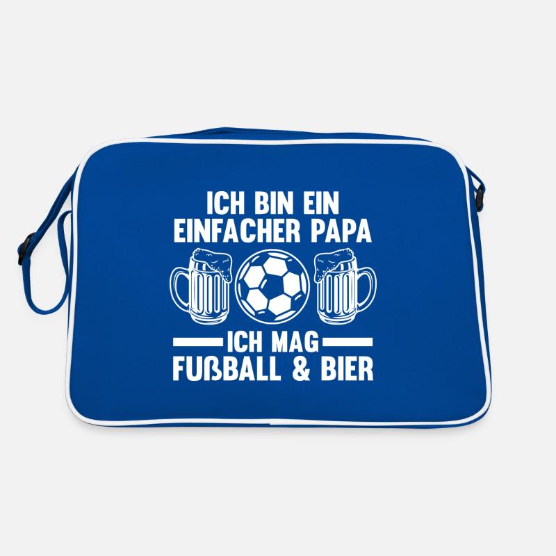 Vater Fußball Bier Papi Papa Retro Tasche