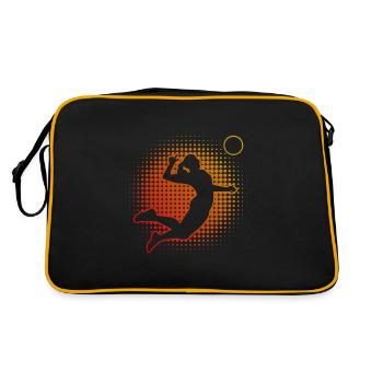 Volley-ball Volley-ball Jeux de volley-ball Jeu de volley-ball - Sac Retro - noir/or - Dos