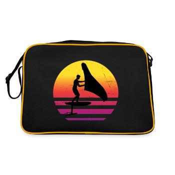 Wingfoil hydrofoil wingsurf hommes wingsurf - Sac Retro - noir/or - Dos