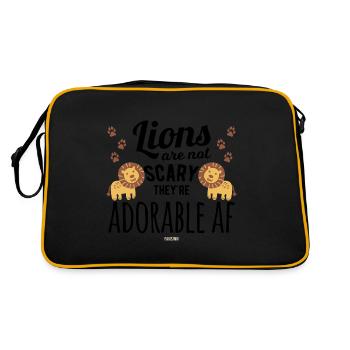 mignons Lions bébés enfants - Sac Retro - noir/or - Dos
