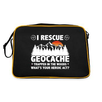 Geocaching Explorer Geography Traveler - Retro Bag - black/gold - Back