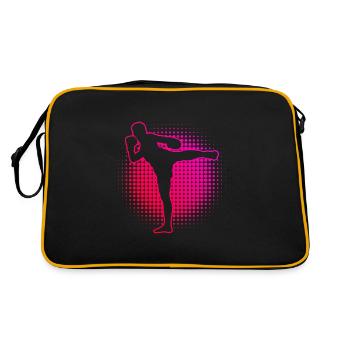Thai Boxing Thai Boxing Men Thaiboxing Muay Thai - Retro Bag - black/gold - Back