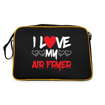 I Love My Air Fryer 5 - Retro Tasche - Schwarz/Gold - Hinten