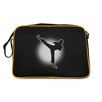 Boxe Boxen Kickboxen Kickboxing Kickboxer - Sac Retro - noir/or - Dos