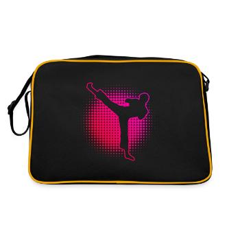 Boxing Kickboxen Kickbox Kickboxing Boxen - Retro Bag - black/gold - Back