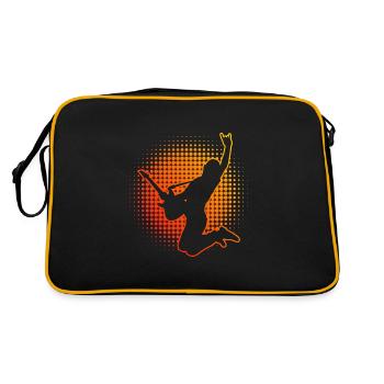guitare acoustique guitare électrique guitare guitare jeux de guitare - Sac Retro - noir/or - Dos
