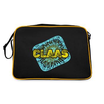 Hobby Claas - Retro Tasche - Schwarz/Gold - Hinten