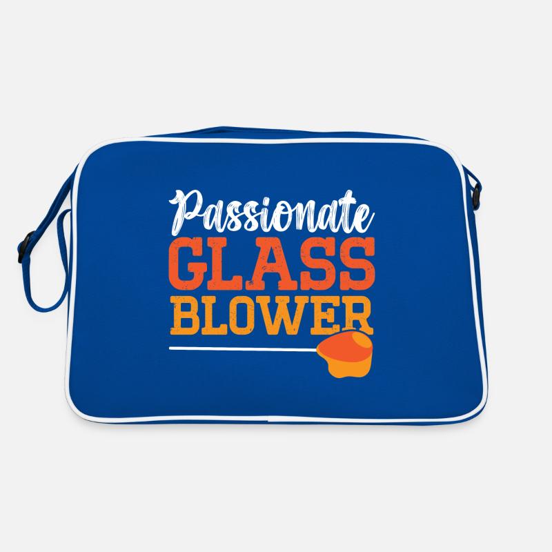 Leidenschaftliche Glasbläser Blasrohrglasbläser Retro Tasche