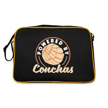 Conchas Design for a Mexican Food Lover with - Retro Bag - black/gold - Back