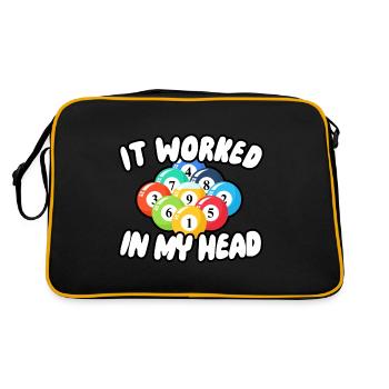 In meinem Kopf hat es funktioniert - Retro Tasche - Schwarz/Gold - Hinten