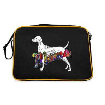 Vizsla Vizsla Mama - Retro Bag - black/gold - Back