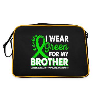 Wear green for awareness of the - Retro Bag - black/gold - Back