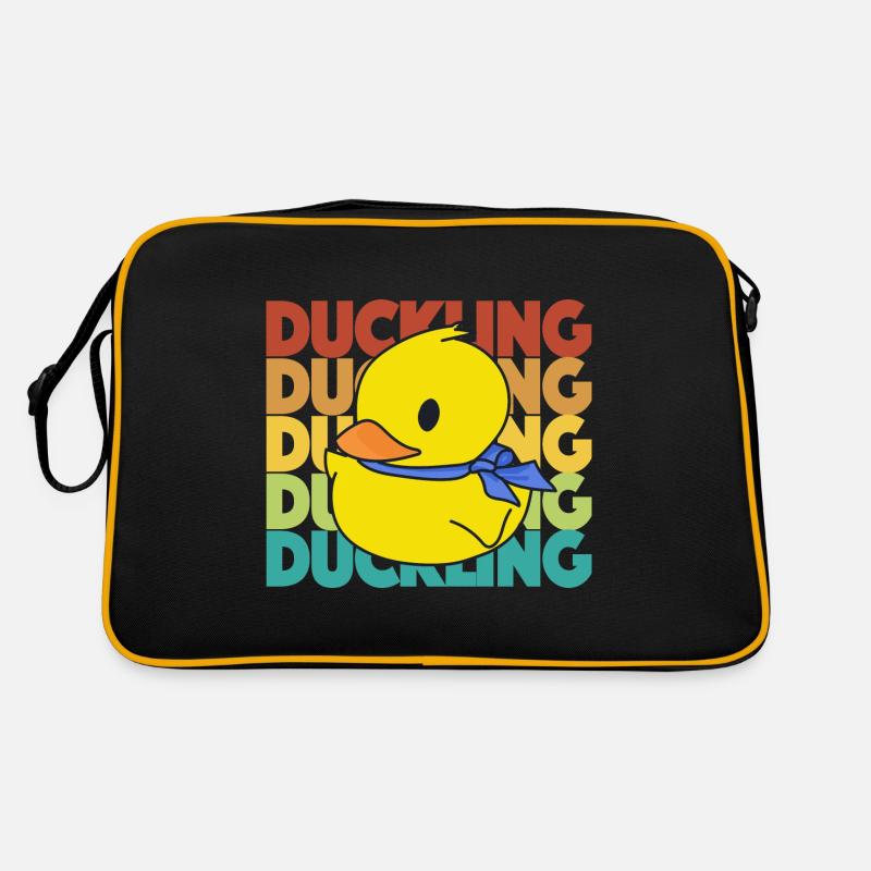 Duck chicks in Reto colors - Yellow ducks Retro Bag