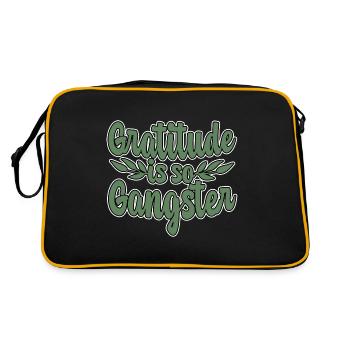La gratitude est tellement gangster 4 - Sac Retro - noir/or - Dos