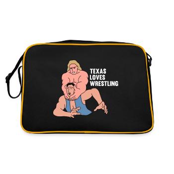 Conception de lutte au Texas pour les fiers fans du Texas - Sac Retro - noir/or - Dos