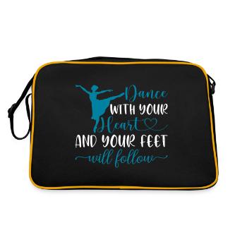 Danse avec ton cœur et tes pieds suivront 16 - Sac Retro - noir/or - Dos